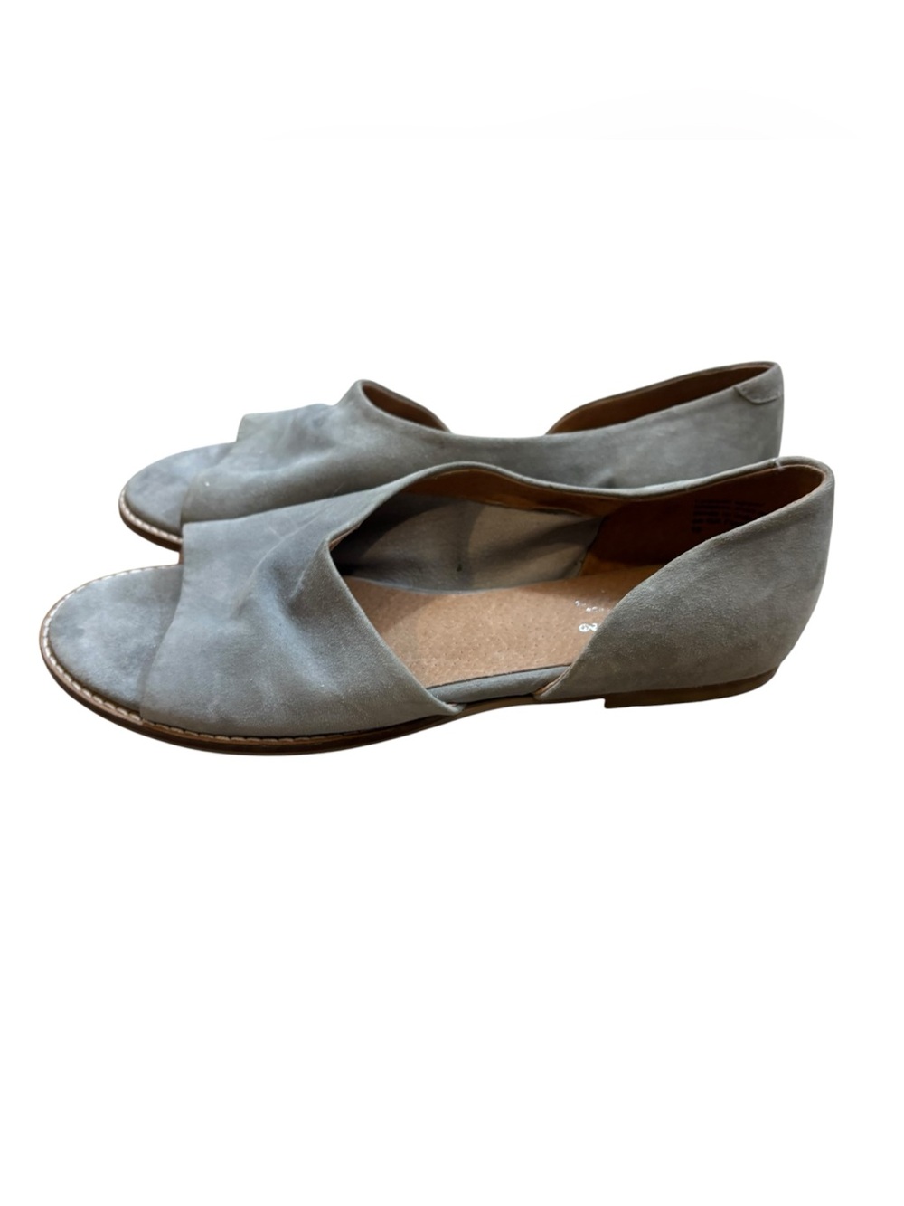 Ladies Seychelles Brand Light Blue Suede Flats Size 10